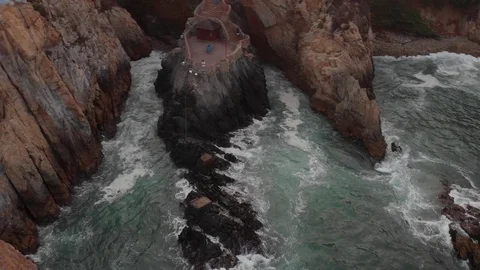 Acapulco's Cliffs Stock-Footage 129485071