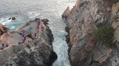 Acapulco's Cliffs Stock-Footage 129485173