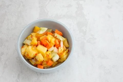 Acar or Pickles fruit Stock Photos