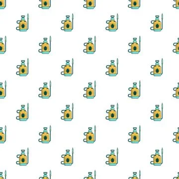 Acarus pulverizer pattern seamless 库存插图
