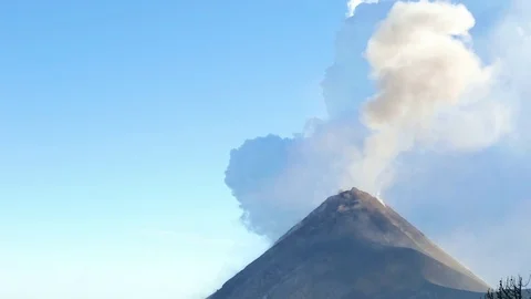 Acatenango Volcano Eruptions Stock Footage 74225305