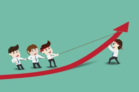 Accelerate business growth Stock Illustration