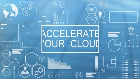 Accelerate Your Cloud, Animated Typography Video stock 116193542