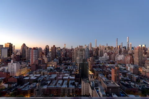 Accelerated Cityscape Rotating Timelapse (2 of 2) Stock Footage 142709302