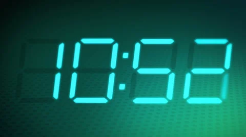 Accelerated digital clock 스톡 동영상 31427174
