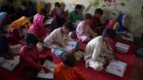Accelerated Education for Vulnerable Children in Sindh, KALOI, PK - 20 Jul 2026 Stock Footage 340171016