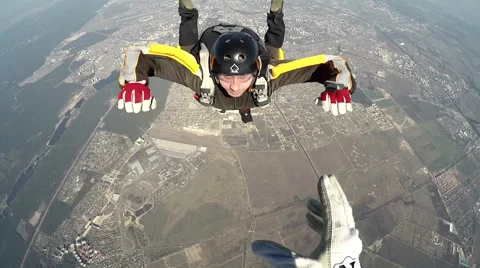 Accelerated free fall (AFF course) lessons in drop zone Chayka, Kyiv region. Video stock 58318703