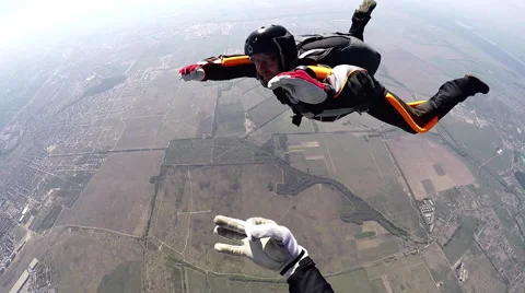 Accelerated free fall (AFF course) lessons in drop zone Chayka, Kyiv region. Video stock 58318858