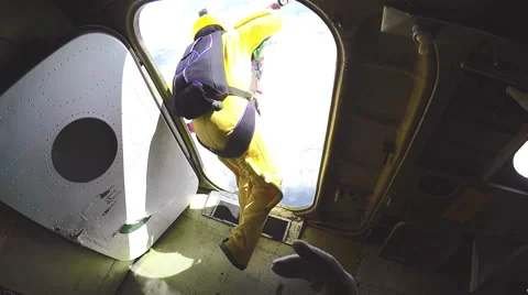 Accelerated free fall (AFF course) lessons in drop zone Chayka, Kyiv region. Video stock 58318903