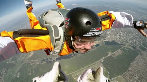 Accelerated free fall (AFF course) lessons in drop zone Chayka, Kyiv region. Video stock 58319104