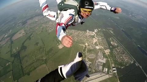 Accelerated free fall (AFF course) lessons in drop zone Chayka, Kyiv region. Video stock 58319254