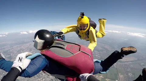 Accelerated free fall (AFF course) lessons in drop zone Chayka, Kyiv region. Video stock 58319405