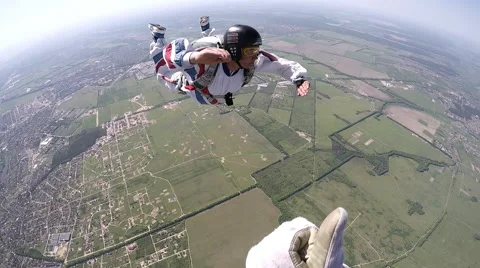 Accelerated free fall (AFF course) lessons in drop zone Chayka, Kyiv region. Video stock 58319511