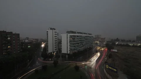 Accelerated image time lapse city metaphor city life stress work passage of time Видео 146210980