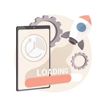 Accelerated mobile pages abstract concept vector illustration. Stock Illustration