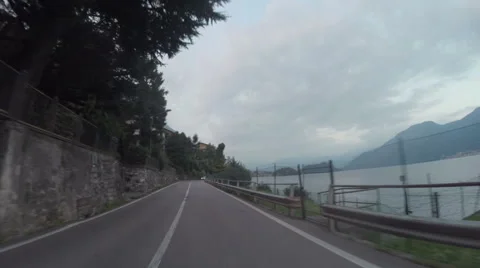 Accelerated motion on the road Stock Footage 61572356