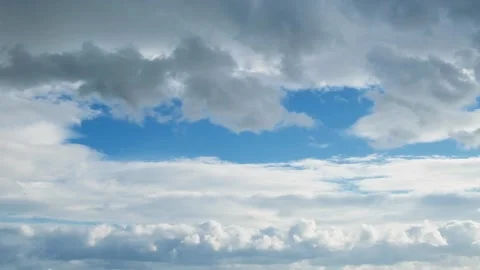 Accelerated movement of clouds in the blue sky 库存影片 292146354