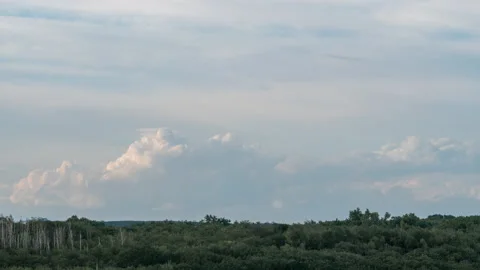 Accelerated movement of clouds in the sky. Timelapse. Stockbeeldmateriaal 160196208