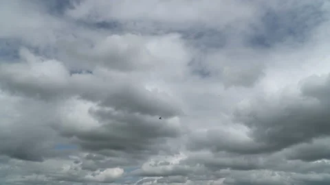 Accelerated movement of clouds in the sky. Timelapse. 動画素材 160196605