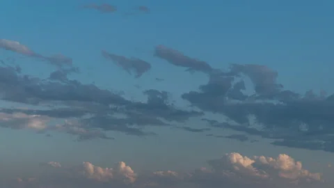 Accelerated movement of clouds in the sky. Timelapse. Video stock 160326856