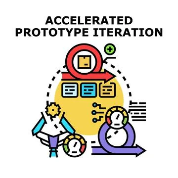Accelerated prototype iteration for efficient project development Stock Illustration