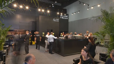 Accelerated Snapshot Of Visitors To The Fair Stock-Footage 126983319