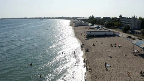 Accelerated survey of the coastal zone of the sea Stock Footage 146246849