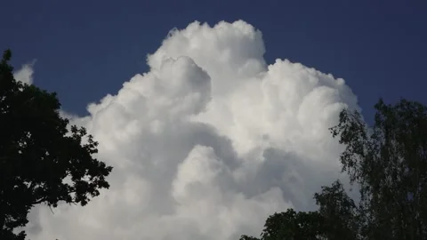 Accelerated Timelapse of Moving Rain Clouds Stock Footage 277479236