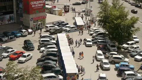 Accelerated traffic in the city Stock Footage 81544857