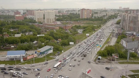 Accelerated traffic in the city Stock Footage 81544978