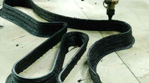 Accelerated video of a 3D printer in action. Stock Footage 251580531