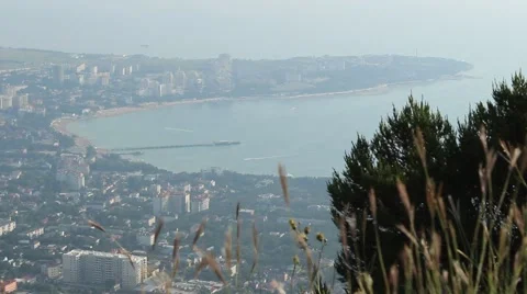 Accelerated video Gelendzhik Beach Stock Footage 52945334