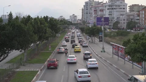 Accelerated Video With Heavy Traffic. Traffic jams. Video stock 174292406