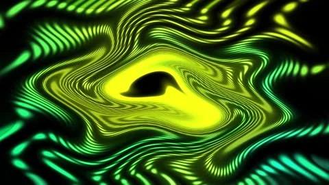 Accelerating and decelerating a large wavy yellow vortex of light particles.. Stock Footage 253191737