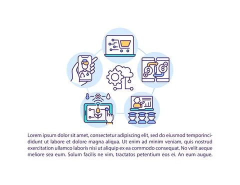 Accelerating digitalization concept icon with text 스톡 일러스트