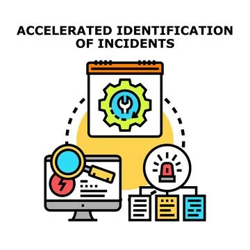 Accelerating incident identification and resolution process Stockillustratie