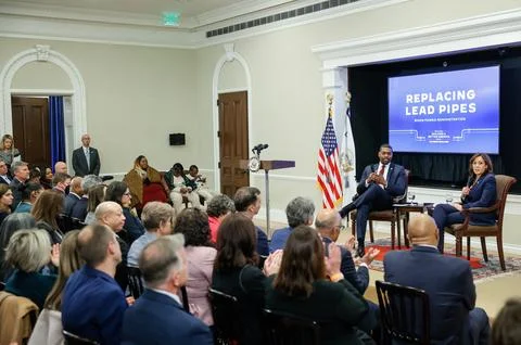 Accelerating Lead Pipe Replacement Summit at The White House, Washington D C, US Stock Photos