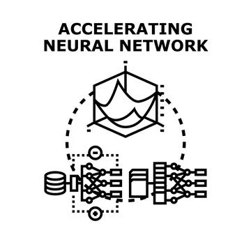 Accelerating neural network optimizing machine learning algorithms 스톡 일러스트