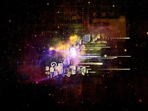 Acceleration of Cloud Technology 库存插图