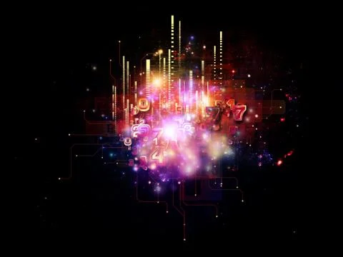 Acceleration of Cloud Technology 스톡 일러스트