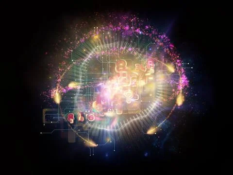 Acceleration of Cloud Technology Ilustração Stock