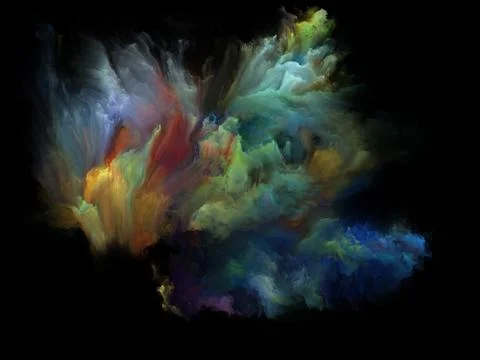 Acceleration of Color Motion Stock Illustration