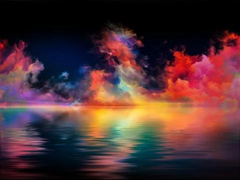 Acceleration of Colors Stock-Illustration