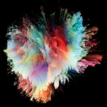 Acceleration of Colors Stock Illustration