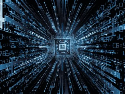 Acceleration of Computer Stockillustratie