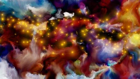 Acceleration of Digital Paint Illustrazione stock