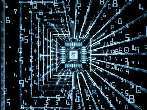 Acceleration of Digital Processor イラスト素材