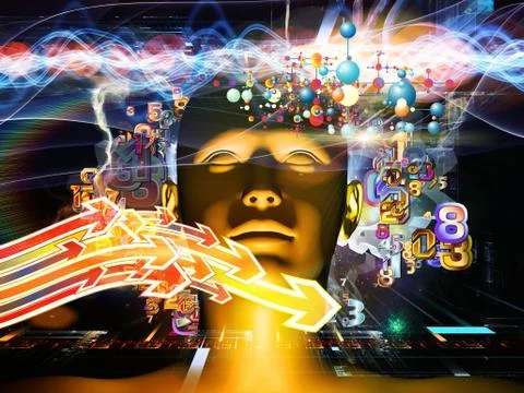 Acceleration of Digital Science Stock Illustration