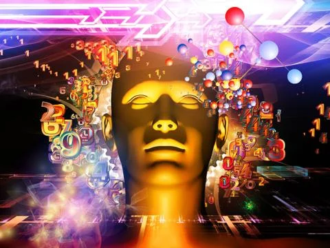 Acceleration of Digital Science Stock Illustration