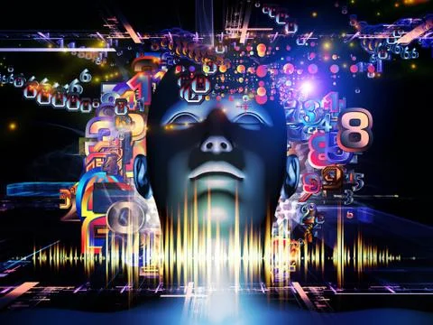 Acceleration of Digital Science Stock Illustration